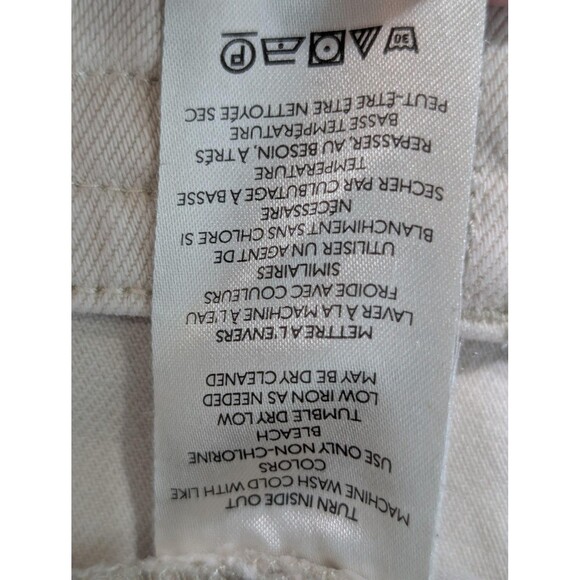 Pilcro Pants Denim Jean 32 Beige The Breaker Relaxed Chino Cropped Cotton Casual - Picture 6 of 8